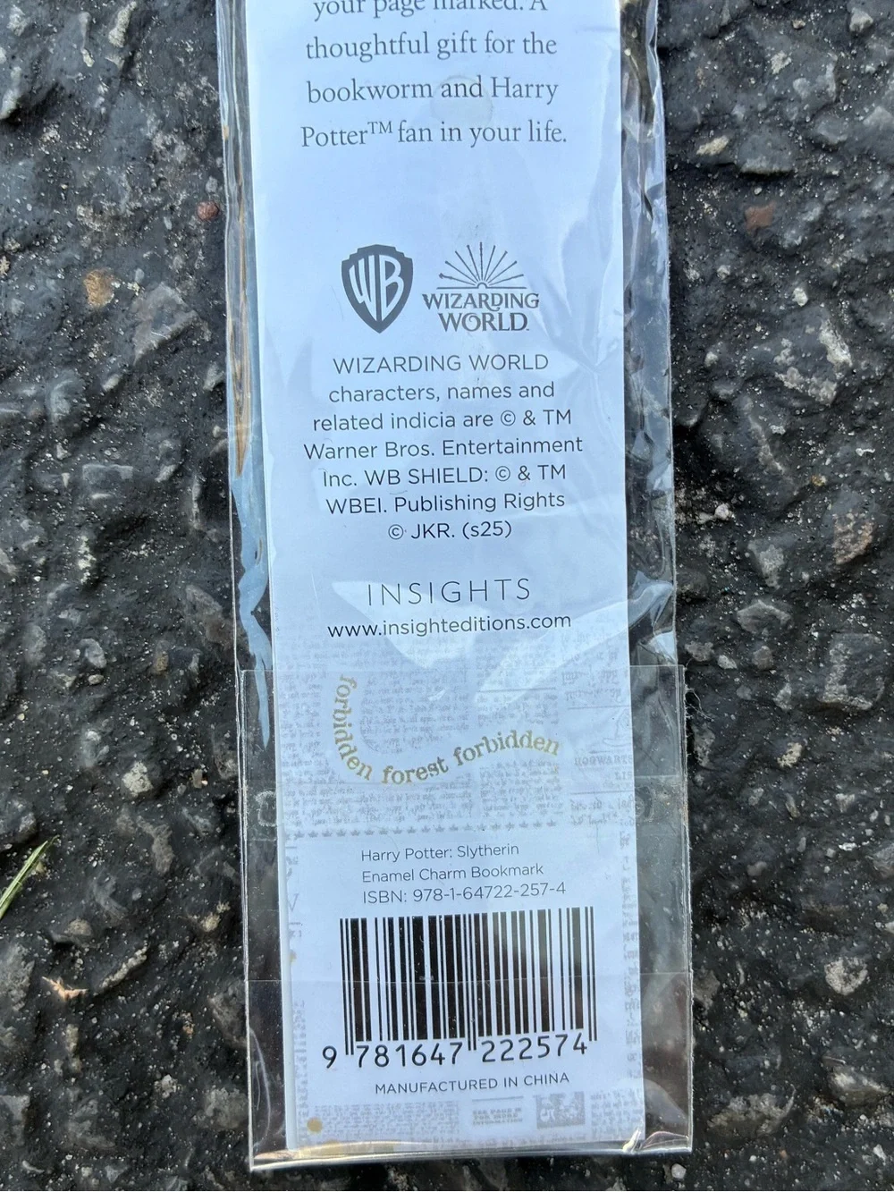 Harry Potter Slytherin Bookmark